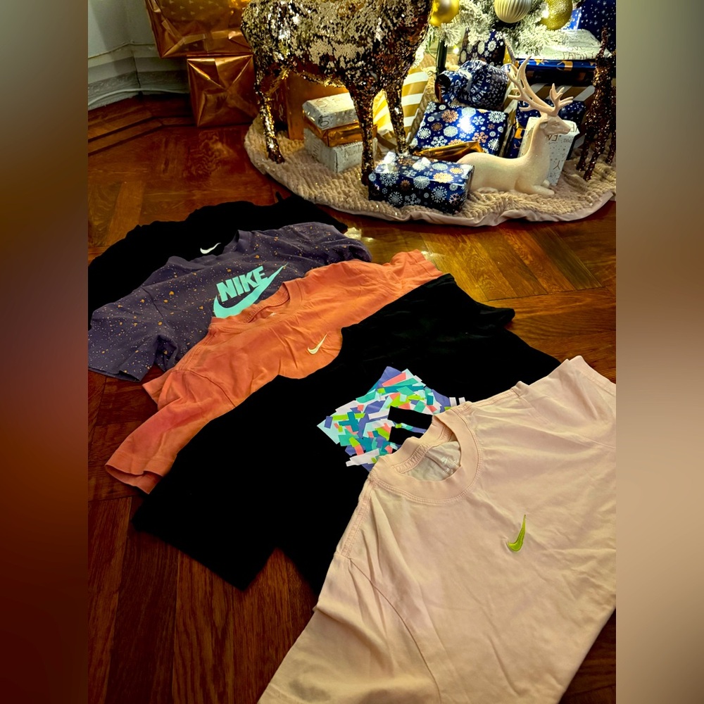 Lightly Used Nike & Adidas Girls’ Shirts – Size Large five shirts total